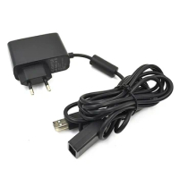 For Xbox 360 Console AC 100V-240V Power Supply EU / US Plug Adapter USB Charging Charger For Xbox 360 Kinect Sensor Accessories