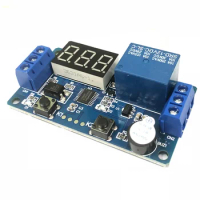 DC 12V LED Digital Time Delay Relay Module Timer Relay Time Control Switch Trigger Timing Board PLC Automation Car Buzzer