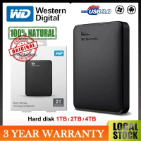 WD Portable Hard Disk 2TB/1TB ฮาร์ดดิสก์แบบพกพา External Harddisk ฮาร์ดไดรฟ์จัดเก็บข้อมูลแบบพกพา Har