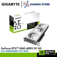 การ์ดกราฟิก GIGABYTE GeForce RTX4060 AERO OC 8GB GDDR6 (GV-N4060AERO OC-8GD)