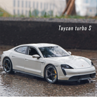 Welly 1:24ปอร์เช่ Taycan เทอร์โบ S ล้อแม็กรถยนต์รุ่น D Iecasts โลหะของเล่นรถสปอร์ตรุ่นจำลองสูงคอลเลกชันของขวัญเด็ก