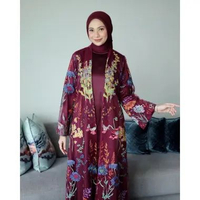 Abaya Dress by Sarah The Label S Burgundy