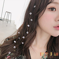 髮夾網美發夾隱形流線長頭發裝飾發帶甜美花朵淑女bb發梳【倪醬小鋪】