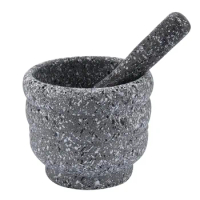 Pounder Medicine Mortar Ceramic Tools Granite Pot Pestle Garlic Kitchen Set Marble Device Pepper Grinder Household