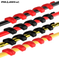 RISK Bicycle Brake Cable Protector Rubber 5pcs Bike Frame Spiral Protector Cover Anti-friction Cycling Parts Accessories