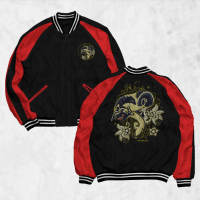 Fortklass Jaket Sukajan Wayang Motif Pria Wanita Distro Unisex