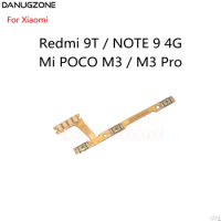 10PCS For Xiaomi Redmi 9T / NOTE 9 4G / Mi POCO M3 / Pocophone M3 Pro Power Button Switch Volume Button Mute On / Off Flex Cable