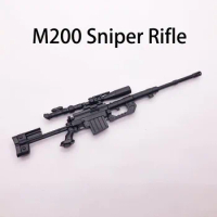 1/6th Mini Jigsaw Puzzle M200 Sniper Rifle Gun Model Coated Plastic Military Model Accessories for 12 Inch Action Figure Display