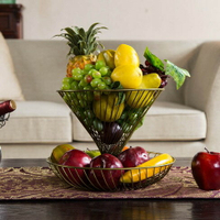 家用兩層多層水果籃客廳創意時尚水果盤現代 雙十一購物節