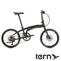 【Tern】Verge P10 20吋451輪組10速鋁合金折疊單車-鍛光黑