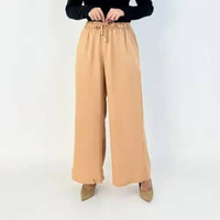 Celana Panjang Katun Agnia by LEZAHRASIGNATURE Kulot Panjang Loose Wanita Size L-XXL Adem Pinggang K