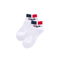 FILA 基本款棉質踝襪-白色 SCY-1001-WT