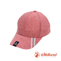 【Wildland 荒野】中性 抗UV雙色遮陽棒球帽-灰紅 W1067-11(帽子/遮陽/棒球帽/鴨舌帽/防曬/戶外)