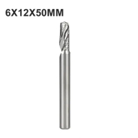 1pc End Mill Single Flute Milling Cutter 6mm Shank Single Flute Milling Cutter Spiral End Mill Woodworking Accessories