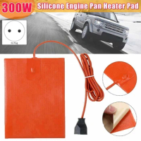 Car Engine Oil Pan Sump Tank Heater Pad 300W Silicone Oil Heating Pad Engine Oil Tank Wear Protect 15X20cm