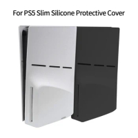 Silicone Protective Case For PS5 Slim Console Dust Cover Anti-Scratch Shell For Playstation 5 Slim Host Gaming Accessories