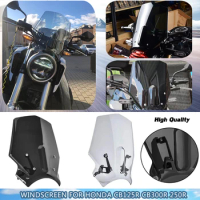 Windscreen Windshield Parabrisa with Bracket Motorcycle Accessories For Honda CB125R CB300R CB250R CB150R 2018 2019 2020 2021 22