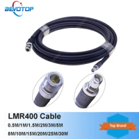N Female to SMA Male LMR400 Cable 50 Ohm Low Loss RF Coax Pigtail Jumper for Helium Hotspot Bobcat Miner Lora Fiberglass Antenna