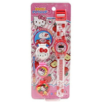 小禮堂 Hello Kitty 可換蓋兒童手錶 (大臉蘋果款)
