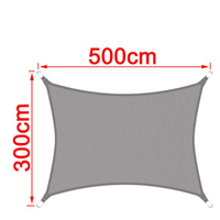 280GSM Grey Awnings  Awning  Sunshade Sail Cloth canva Waterproof Oxford Garden SquareTriangle Sun S