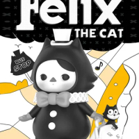 Pop Mart Felix The Cat Pucky 16cm Pvc Kawaii Action Anime Figure Cute Ornaments Figurines Model Birthday Gifts Toys and Hobbies