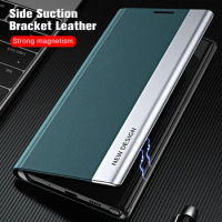 Luxury 6D Plating Leather Flip Case For Samsung Galaxy A15 4G 5G Magnetic Book Stand Coque SamsungA15 Sumsung A 05 s 15 25 35 55