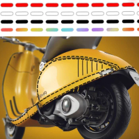 Reflective Motorcycle Sticker DIY Tape Roll Strip Decoration Accessories Car Decal for Vespa PIAGGIO GTS GTV LXV LT PX 250 300ie