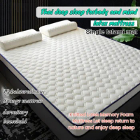 Latex Mattress Cushioned Thickened Dormitory Single Double Bed Tatami Mat Sleeping Pad Sponge Mattress for Rent Mattress Topper
