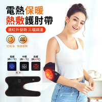 ANTIAN 電熱保暖熱敷護肘帶 運動扭傷電熱綁帶 手臂胳膊膝蓋發熱護套 肘關節加熱帶 聖誕交換禮物