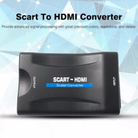1080P SCART to MHL HDMI Video Audio Upscale Converter Adapter HD TV DVD Sky Box