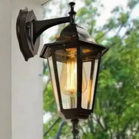 Lampu dinding klasik outdoor waterproof teras tipe LD1009 A/S Tembaga