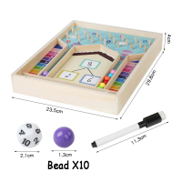 Kids Montessori Math Counting Learning Toys Teaching Tool Number Decompositio Addition Subtraction K