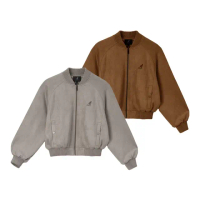 【KANGOL】女款保暖外套 64521490#可可棕_L-可可棕,L