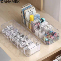 Multifunctional Headphone Data Charging Cable Data Cable Storage Box Transparent Plastic Data Cable Storage Box