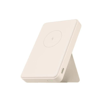 พาวเวอร์แบงค์แบบแม่เหล็กขนาด 6000 mAh สีชมพู