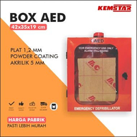 Box AED / Kotak AED Defibrillator with Alarm AED Box Container Cabinet 420x350x190 MM