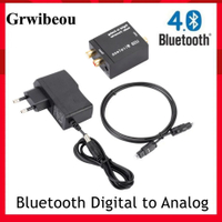 Grwibeou Bluetooth Digital To og Audio Converter Adapter เครื่องขยายเสียงถอดรหัส Optical Fiber Coaxial สัญญาณ og DAC Spdif