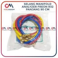 Selang Manifold R32 R410 R410a 90 cm Set Pengisian Freon manifol r 22 analyzer analiser R 32 410 Ala