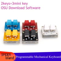 Programming Keypad Green Red Switch Mechanical Keyboard Mini 2 Switch + 3 keys Keyboard 5keys With Software Black OSU