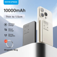MOVESPEED Magnetic Power Bank 10000mAh Wireless Portable Mini PD20W Battery Charger Powerbank for iPhone15 PRO Samsung Xiaomi