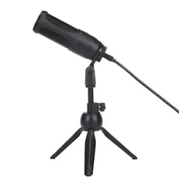 USB Microphone Portable Condenser Microphone Plastic Plug Play Convenient Lossless Transmission Handheld Microphone