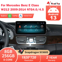 Android 13 Car Multimedia Screen for Mercedes Benz E Class W212 2009-2014 Auto Radio GPS Navigation Bluetooth Head Unit Carplay