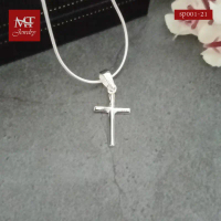 MT จี้เงินแท้ ไม้กางเขน แบบเรียบ (ไม่รวมสร้อย) Silver Cross Pendant (sp001-21) MT Jewelry มณีธารา คํ