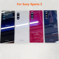 Xperia5 Back Cover For Sony Xperia 5 Battery Cover J8210 J8270 J9210 Rear Door Housing Case Replacement Parts