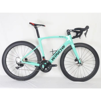 Disc Brake 22 Speed Road Bicycle 700C Full Internal Cable Routing Carbon Complete Road Bike Sh1mano R7020 R8020 Groupset