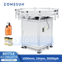 ZONESUN Bottle Unscrambler Pet Bottle Sorting Machine Bottle Descrambler Turntable Collecting Equipment ZS-SP1000