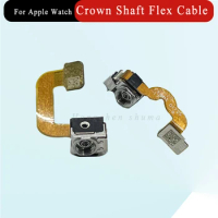 Crown Shaft Cable For Apple Watch Series 4 5 SE 6 40mm 44mm Frame Housing Button Nut Cover Rotating Shaft Flex Replacement Parts