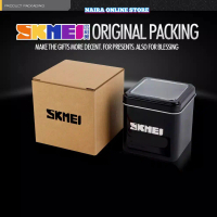 SKMEI Kotak Box Jam Tangan Original Bahan Metalik Berkualitas Exclusive Logo Metal Kuat Bantalan Bus