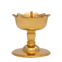Pure Copper Oil Lamp Buddha Butter Long Lamp Household Cooking Oil Buddha Lamp Su Xiang Oil Drip Pan