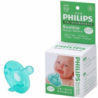 PHILIPS飛利浦 0-3個月；未長牙之嬰兒早產/新生兒專用奶嘴(天然/香草 )(4號)